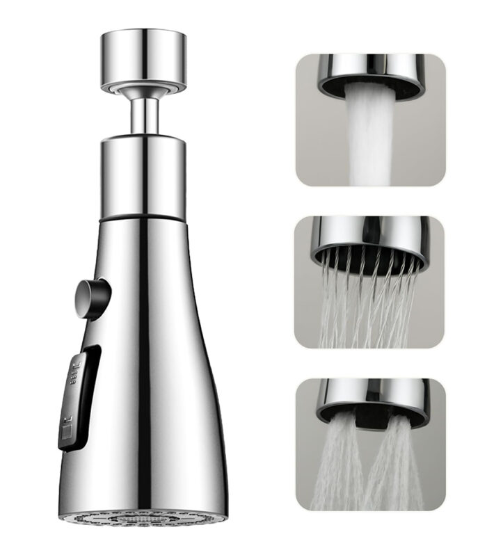 TAP EXTENDER FOR KITCHEN SINK – 360° ROTATION, 3 FLOW MODES, WATER SAVING